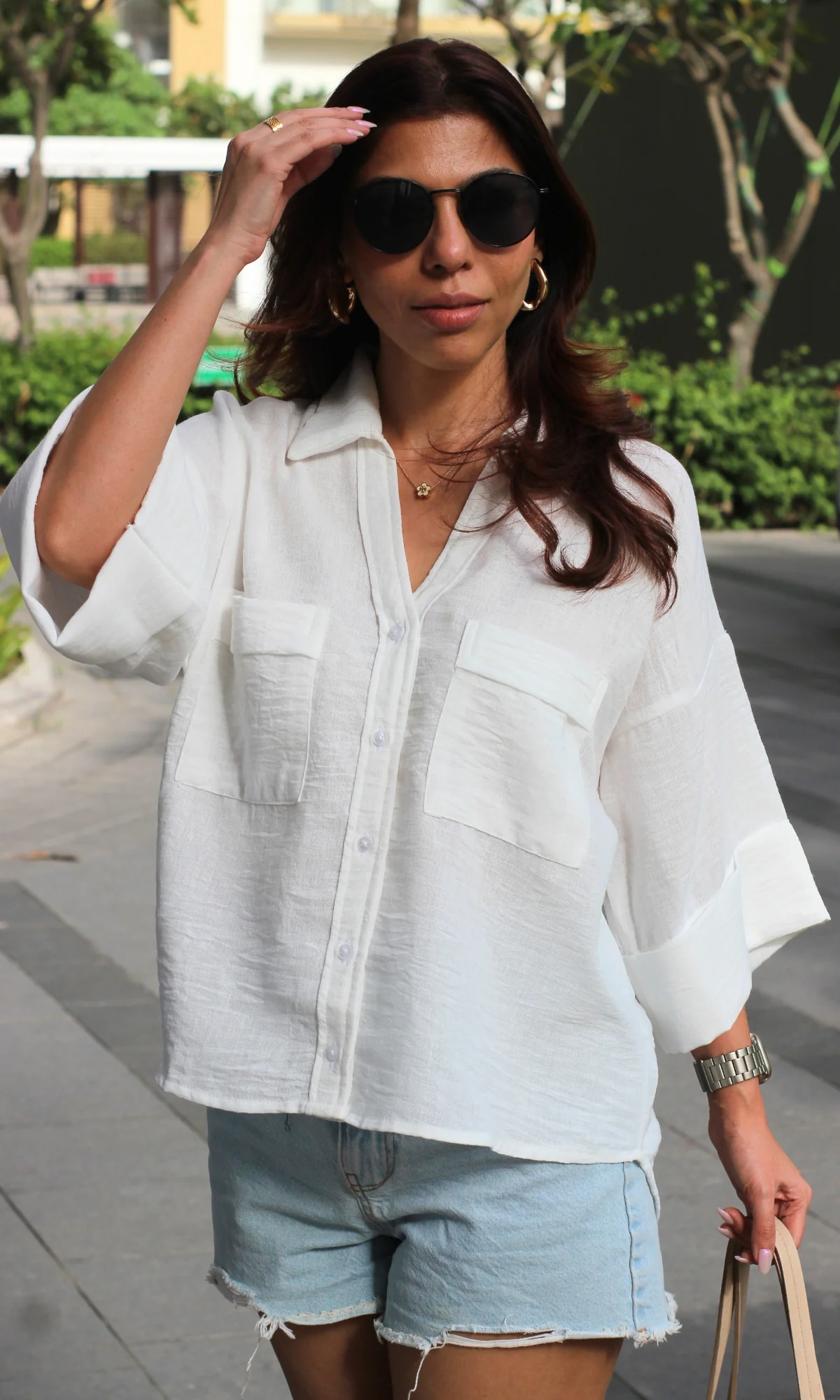 White Textured Shirt - Image 2