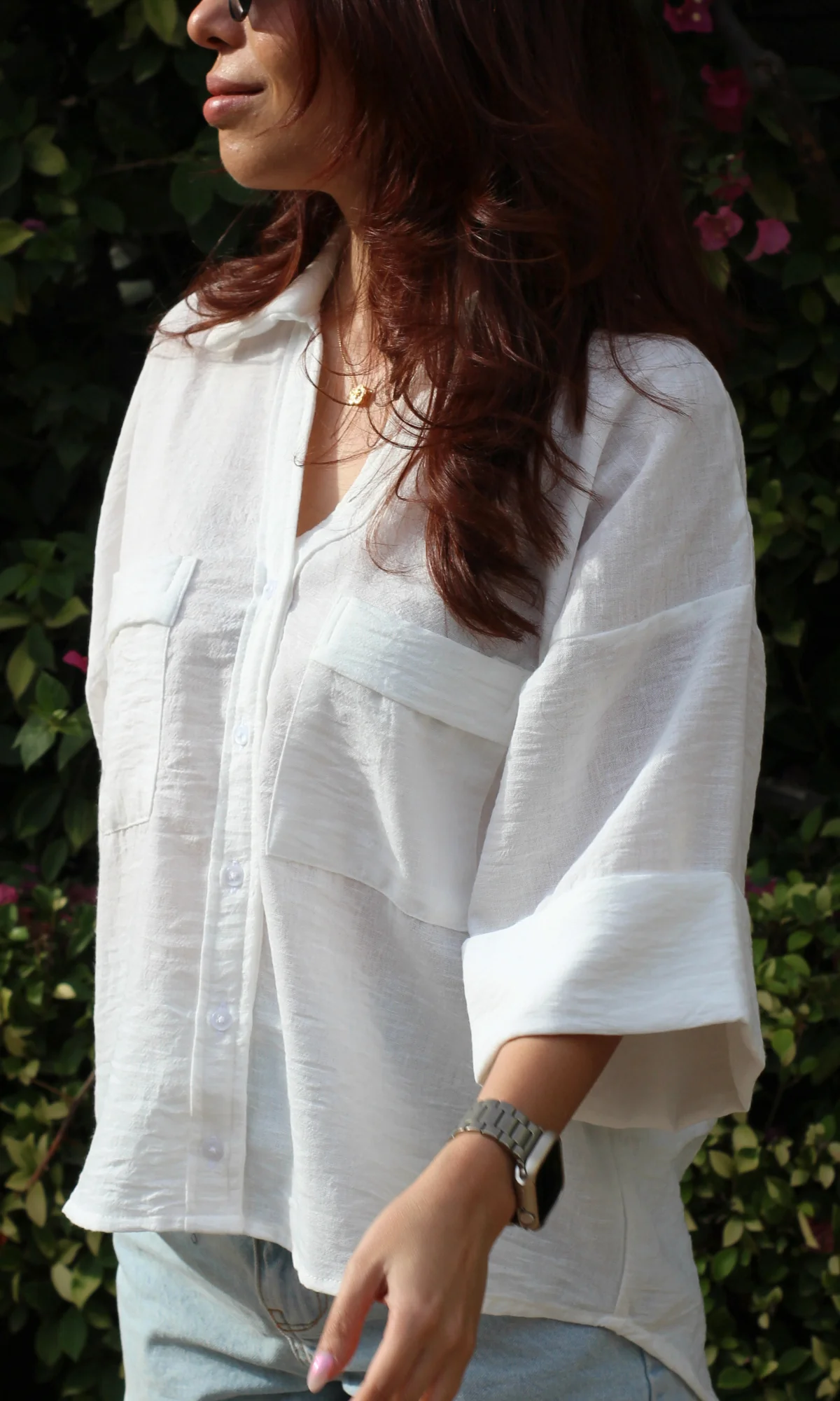 White Textured Shirt - Image 3